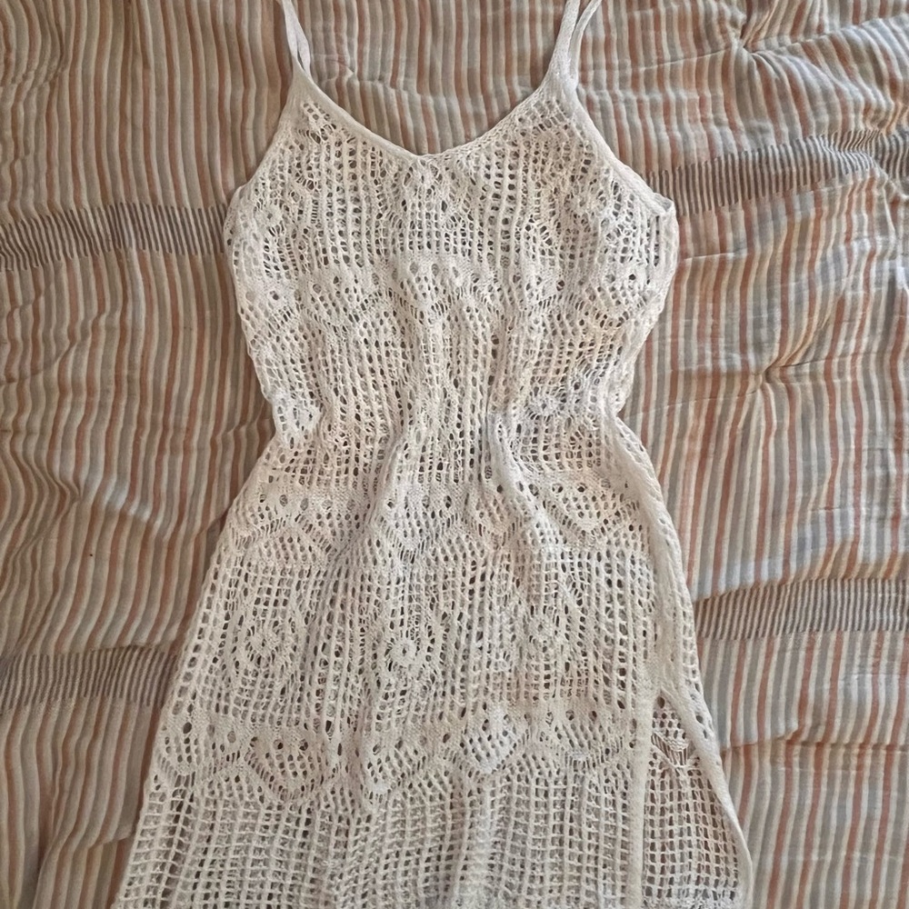 White Lacey Slip Dress / Swim Coverup